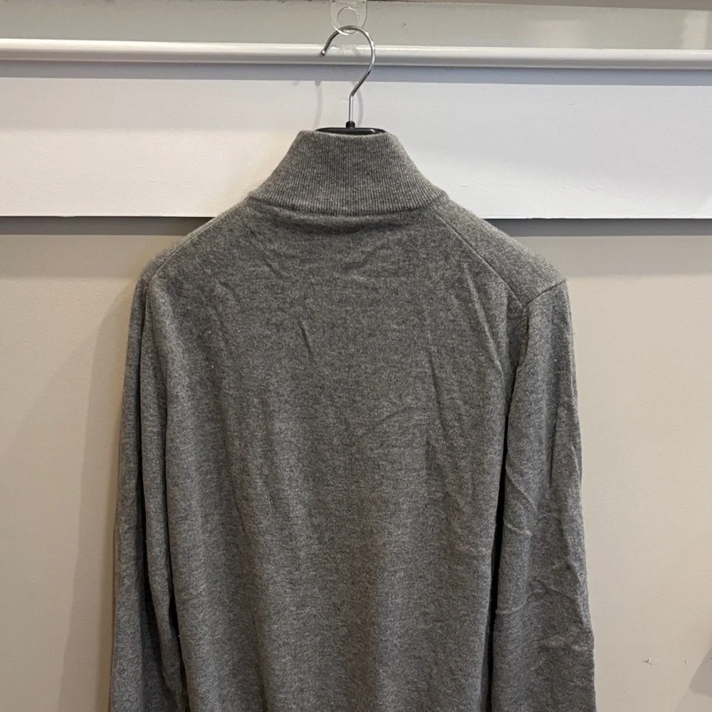 Salvatore Ferragamo Gray Zip-Up Sweater - Picture 4 of 4